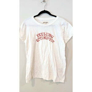 Rivet & Thread T-Shirt Womens Feeling Optimistic Size Small MADE in USA